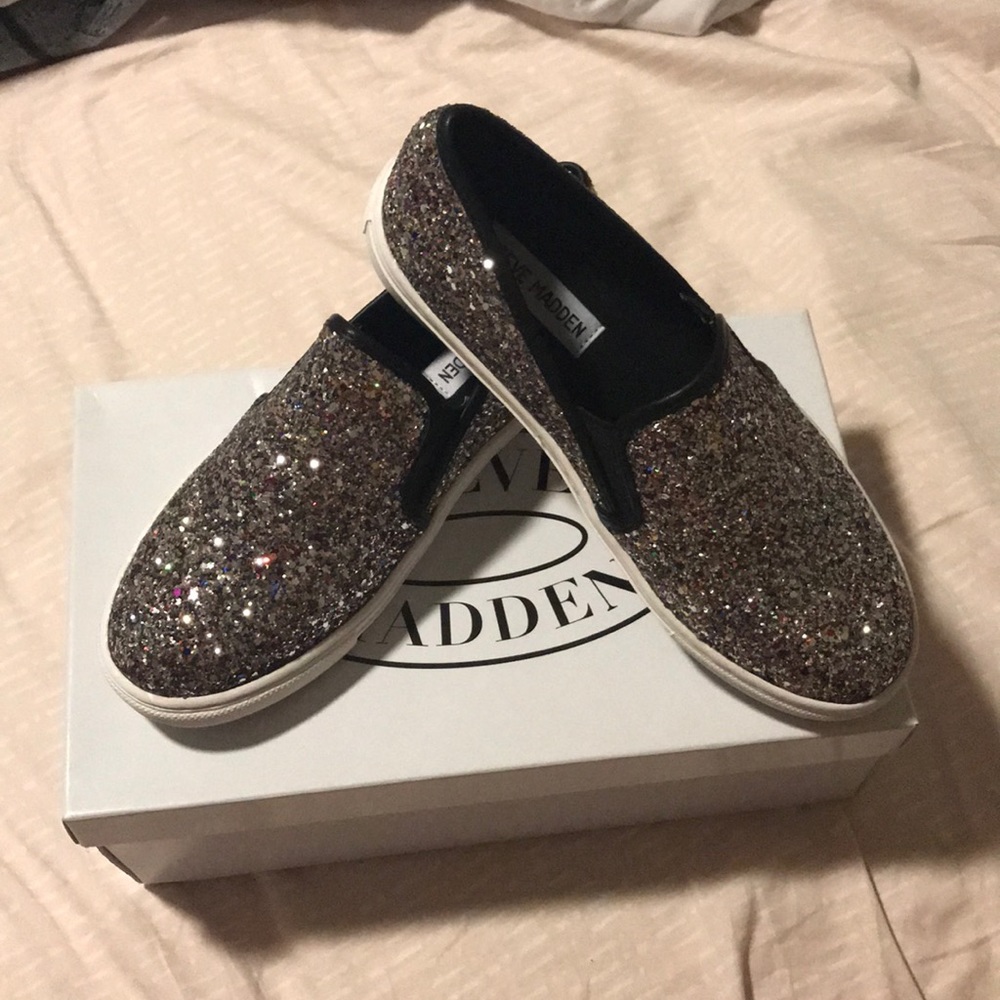 Steve Madden glitter shoes